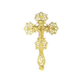 Cast Blessing Cross Color Gold