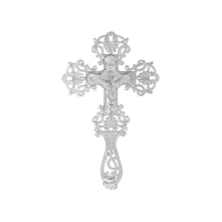 Cast Blessing Cross Color Silver