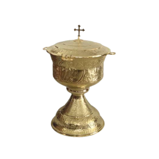 Piscina de botez sculptat Culoare Aur