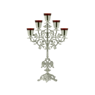 Лампа с пет светлини Цвят сребро