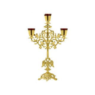 Три-лигхт лампа Боја златна