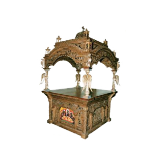 Posvätný oltár Barokové topoľové drevo