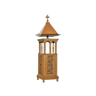 Ψαλτήρι - Στήλη Αναλογίου Βυζαντινό Ξύλο Φλαμούρι