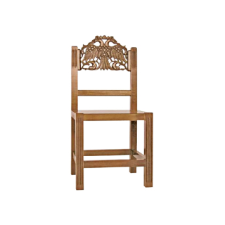 Kosmischer Stuhl aus Pappelholz