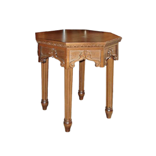 Таинственный стол с шестигранной древесиной тополя