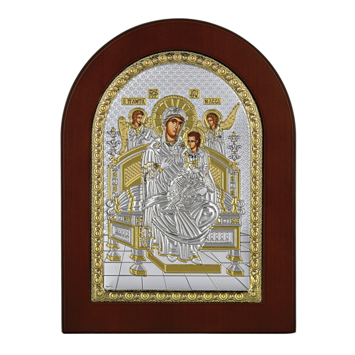SILVER ICON "Our Lady of Pantanassa"